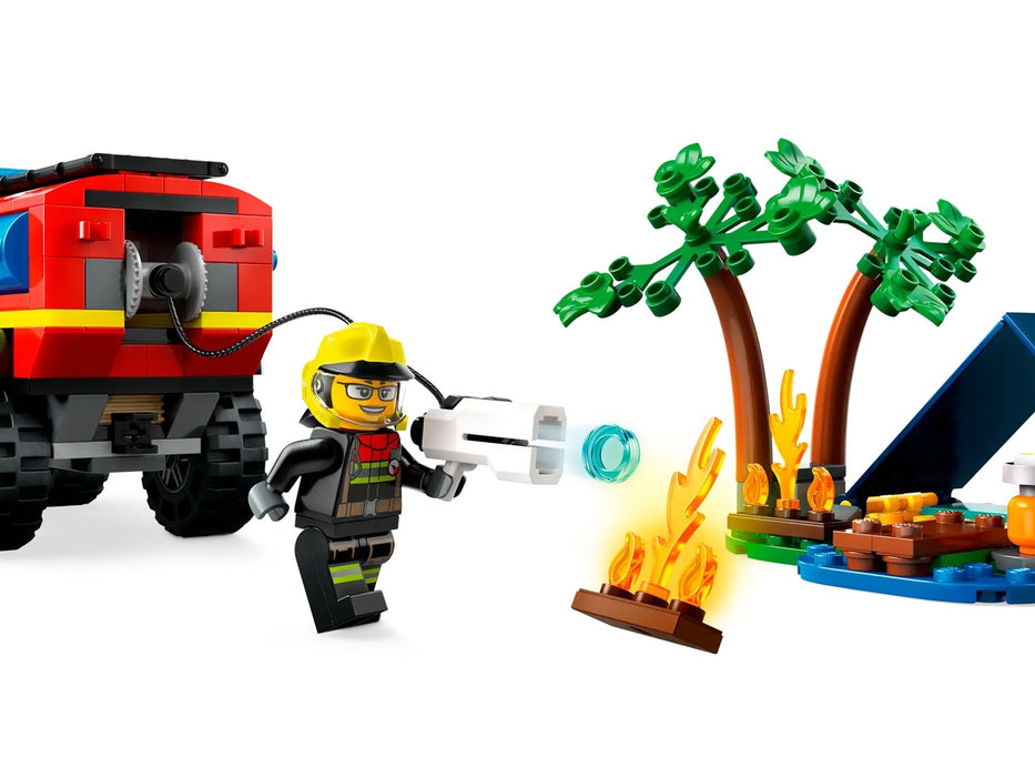 LEGO City - 4x4 Fire Truck with Rescue Boat - 60412