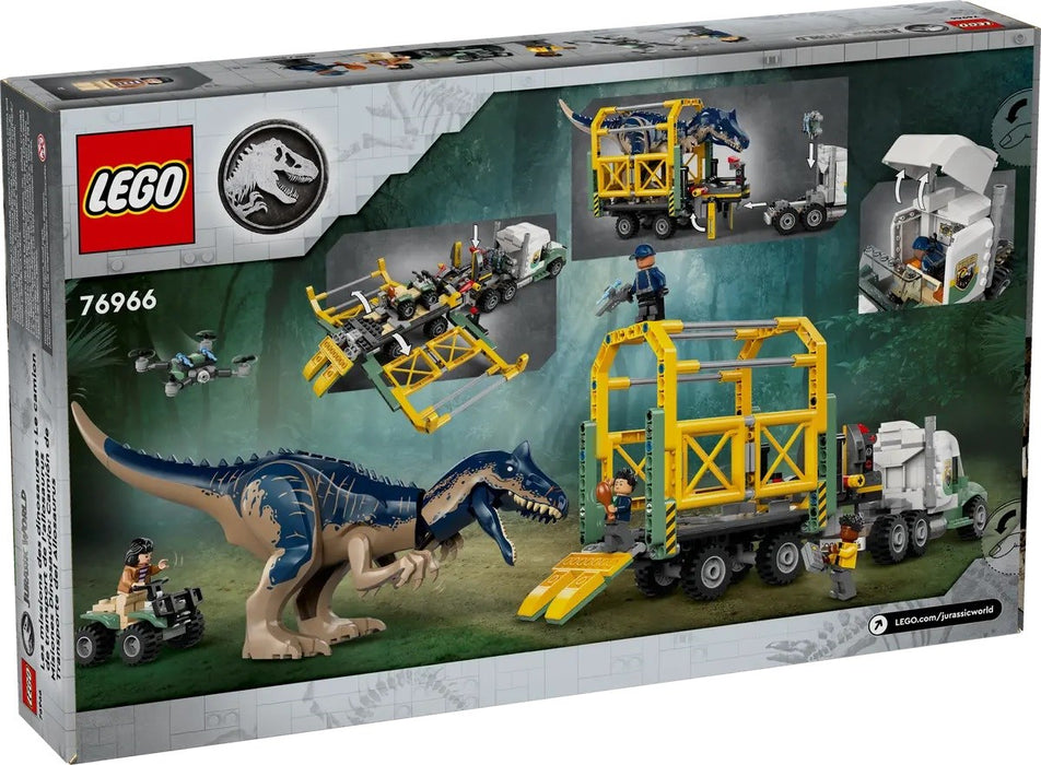 LEGO JURASSIC WORLD 76966 Мисии на динозаври: Транспортен камион на Алозавър