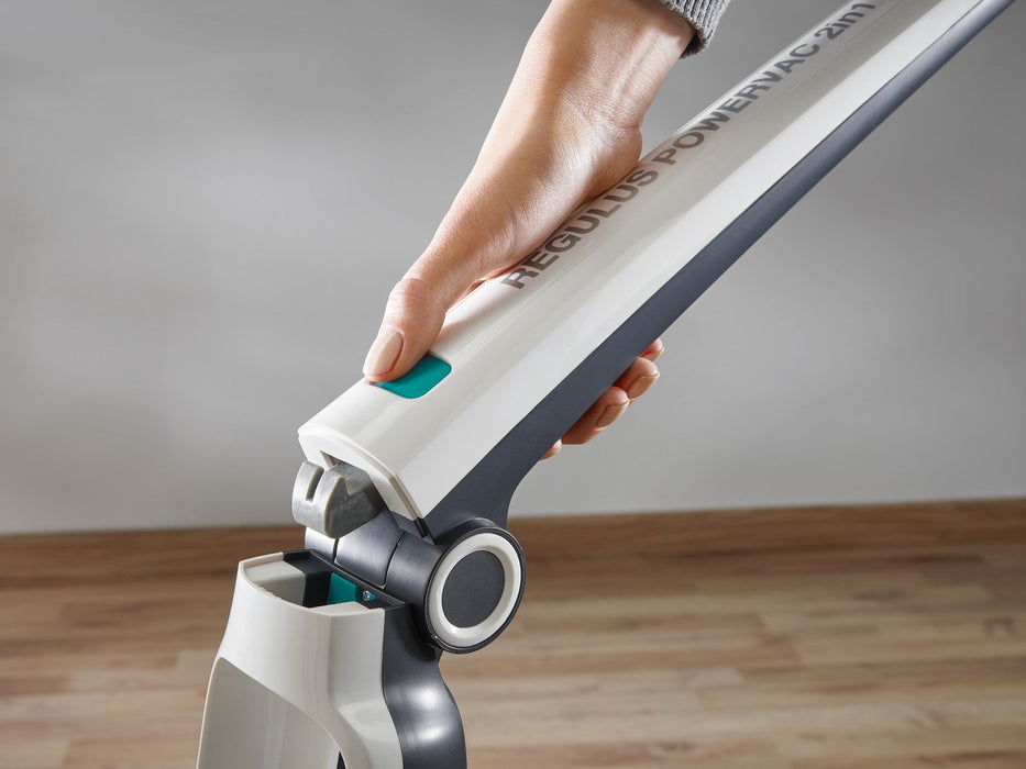 Leifheit PowerVac 2в1 2-в-1 стик вакуум Батерия Dry Cyclonic Bagless Черно, синьо, бяло