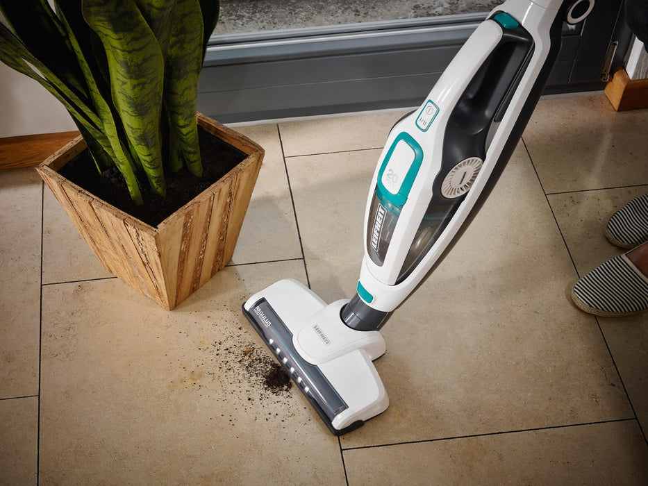Leifheit PowerVac 2в1 2-в-1 стик вакуум Батерия Dry Cyclonic Bagless Черно, синьо, бяло