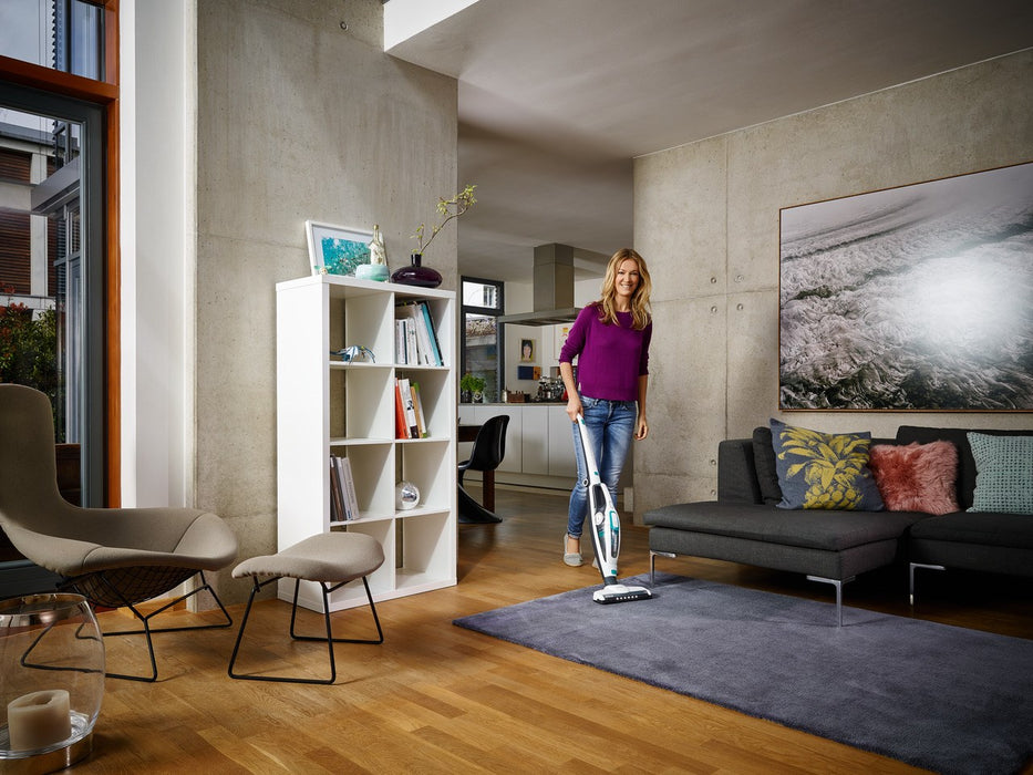 Leifheit PowerVac 2в1 2-в-1 стик вакуум Батерия Dry Cyclonic Bagless Черно, синьо, бяло