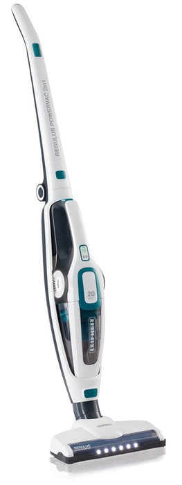 Leifheit PowerVac 2в1 2-в-1 стик вакуум Батерия Dry Cyclonic Bagless Черно, синьо, бяло