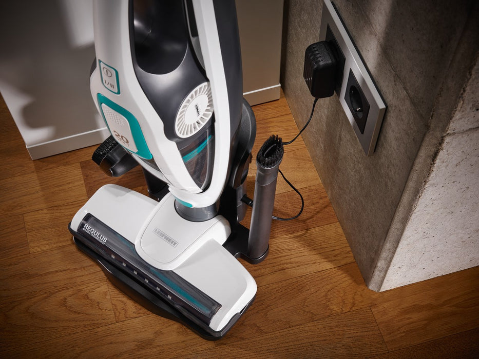 Leifheit PowerVac 2в1 2-в-1 стик вакуум Батерия Dry Cyclonic Bagless Черно, синьо, бяло