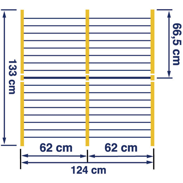 Простор Leifheit Bathtub Dryer Pegasus V 133 x 66,5 cm Син Бял Метал