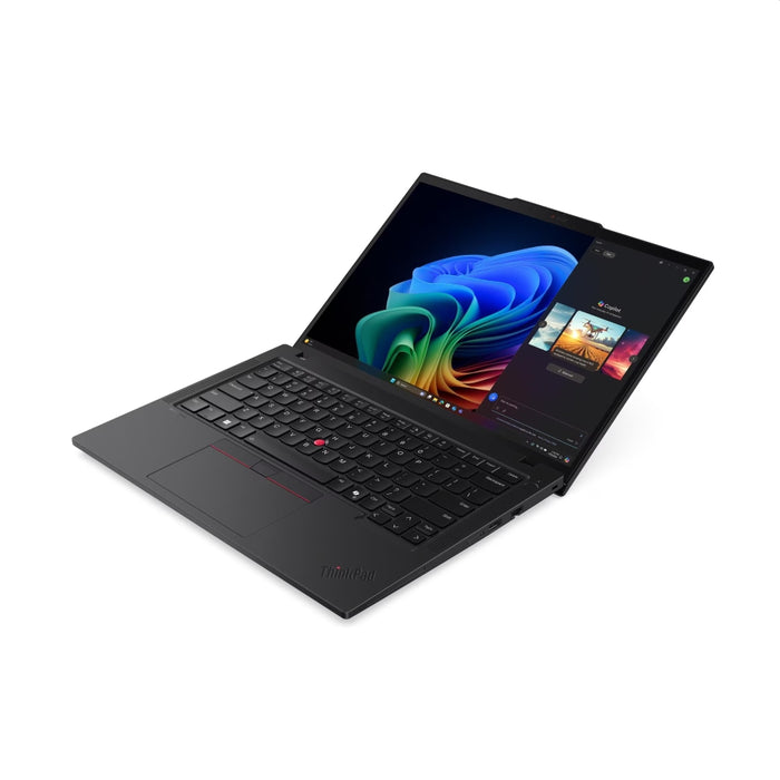 Lenovo ThinkPad T14 G6 Intel Core Ultra 7 255U, 12C (до 5.2GHz, 12MB), 32GB(2x16) SODIMM DDR5-5600, 1TB SSD, 14" WUXGA (1920x1200) IPS AG, Intel Graphics, 5MP&IR Cam, Backlit KB, WLAN, BT, SCR, FPR, 4 клетки, Win11Pro, 3Y Premier