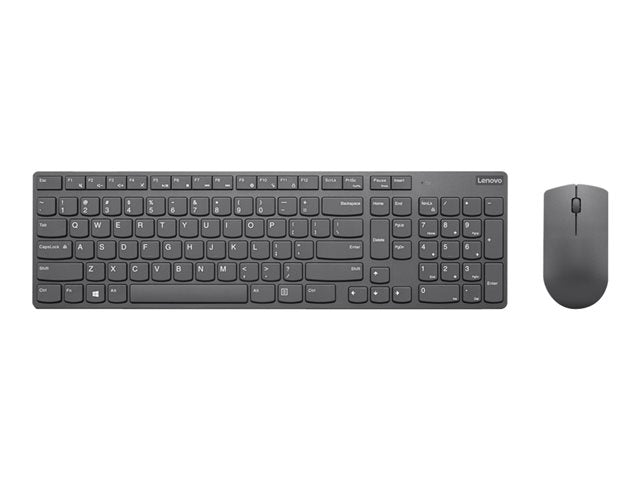 Професионална ултратънка безжична комбинирана клавиатура и мишка LENOVO - американски английски
