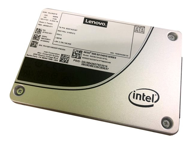 LENOVO ISG ThinkSystem 2,5 инча Intel S4610 960GB Mainstream SATA 6Gb Hot Swap SSD