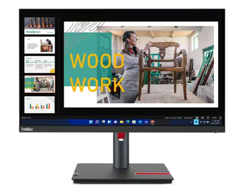 Lenovo ThinkVision P24q-30 23.8", IPS, AG, WLED, 4 ms, 300 cd/m2, 1000:1, 2560x1440, 60Hz, Tilt, Swivel, Pivot, Height Adjust Stand, HDMI, DP, 5 x USB