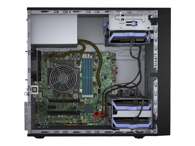 LENOVO ThinkSystem ST50 Xeon E-2226G 6C 3.4GHz 80W 16GB 2666MHz UDIMM 2x S4510 480GB SSD SATA SW RAID 250W Без DVD