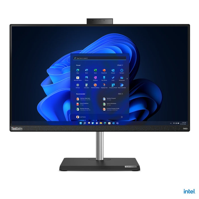 Lenovo ThinkCentre neo 30a Intel® Core™ i3 i3-1215U 60,5 см (23,8") 1920 x 1080 пиксела All-in-One PC 8 GB DDR4-SDRAM 256 GB SSD Windows 11 Pro Wi-Fi 6 (802.11ax) Черен