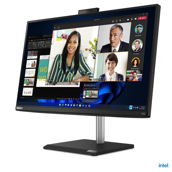 Lenovo ThinkCentre neo 30a Intel® Core™ i3 i3-1215U 60,5 см (23,8") 1920 x 1080 пиксела All-in-One PC 8 GB DDR4-SDRAM 256 GB SSD Windows 11 Pro Wi-Fi 6 (802.11ax) Черен