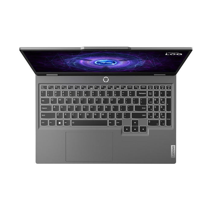 Lenovo LOQ 15IAX9 Intel® Core™ i5 i5-12450HX лаптоп 39,6 cm (15,6") Full HD 16 GB DDR5-SDRAM 512 GB SSD NVIDIA GeForce RTX 4060 Wi-Fi 6 (802.11ax) английски сив