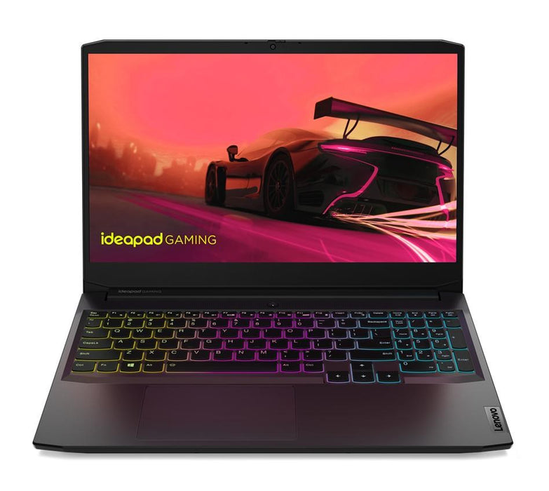 Lenovo IdeaPad Gaming 3 AMD Ryzen™ 5 5500H Лаптоп 39,6 см (15,6") Full HD 8 GB DDR4-SDRAM 512 GB SSD NVIDIA GeForce RTX 2050 Wi-Fi 5 (802.11ac) Черен