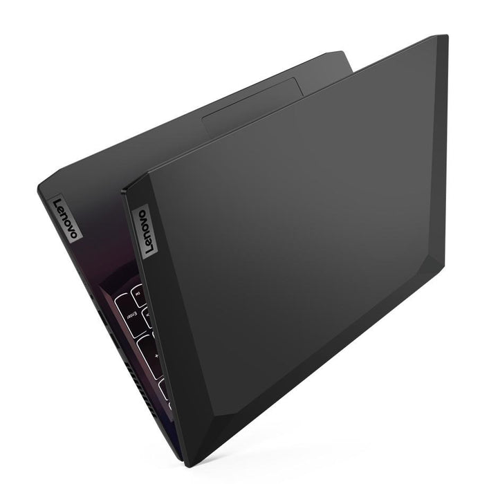 Lenovo IdeaPad Gaming 3 AMD Ryzen™ 5 5500H Лаптоп 39,6 см (15,6") Full HD 8 GB DDR4-SDRAM 512 GB SSD NVIDIA GeForce RTX 2050 Wi-Fi 5 (802.11ac) Черен