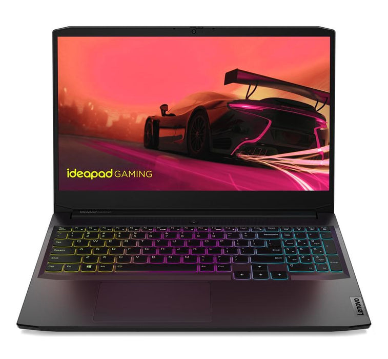 Lenovo IdeaPad Gaming 3 Лаптоп 39,6 см (15,6") Full HD AMD Ryzen™ 5 5500H 16 GB DDR4-SDRAM 512 GB SSD NVIDIA GeForce RTX 2050 Wi-Fi 5 (802.11ac) Черен
