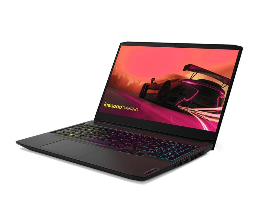 Lenovo IdeaPad Gaming 3 Лаптоп 39,6 см (15,6") Full HD AMD Ryzen™ 5 5500H 16 GB DDR4-SDRAM 512 GB SSD NVIDIA GeForce RTX 2050 Wi-Fi 5 (802.11ac) Черен