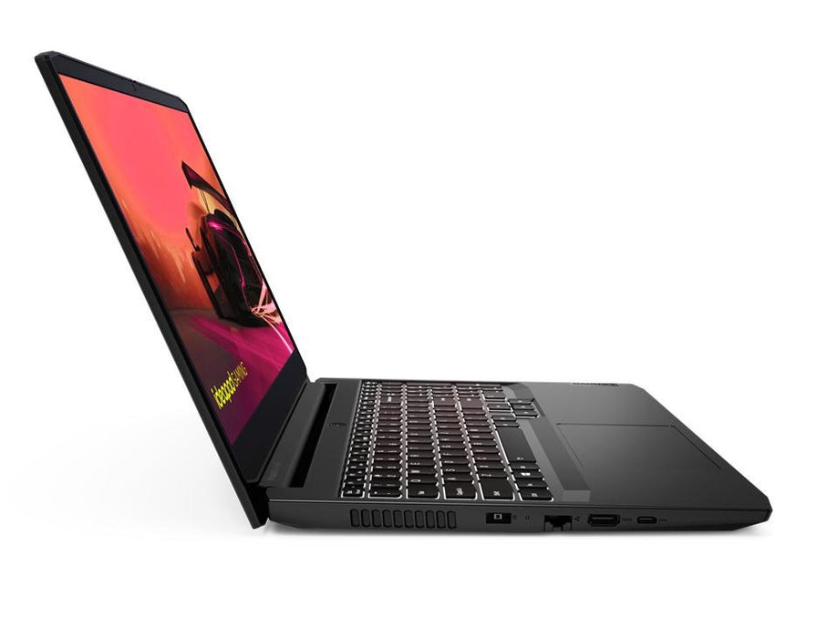 Lenovo IdeaPad Gaming 3 Лаптоп 39,6 см (15,6") Full HD AMD Ryzen™ 5 5500H 16 GB DDR4-SDRAM 512 GB SSD NVIDIA GeForce RTX 2050 Wi-Fi 5 (802.11ac) Черен