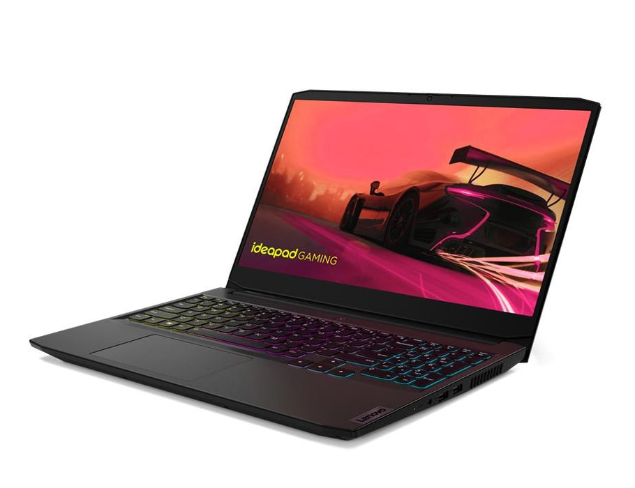 Lenovo IdeaPad Gaming 3 15ACH6 AMD Ryzen™ 5 5500H Лаптоп 39,6 см (15,6") Full HD 16 GB DDR4-SDRAM 512 GB SSD NVIDIA GeForce RTX 2050 Wi-Fi 5 (802.11ac) Windows 11 Начало Английски Черен