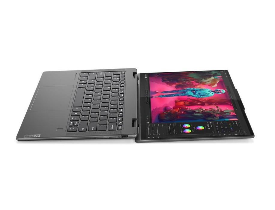 Lenovo Yoga 7 2-в-1 AMD Ryzen™ 7 8840HS Hybrid (2-в-1) 35,6 cm (14") Сензорен екран WUXGA 16 GB LPDDR5x-SDRAM 512 GB SSD Wi-Fi 6E (802.11ax) Windows 11 Home Grey