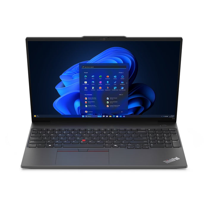 Lenovo ThinkPad E16 Gen 2 (AMD) AMD Ryzen™ 5 7535HS Лаптоп 40,6 cm (16") WUXGA 16 GB DDR5-SDRAM 512 GB SSD Wi-Fi 6E (802.11ax) Windows 11 Pro Английски Черен
