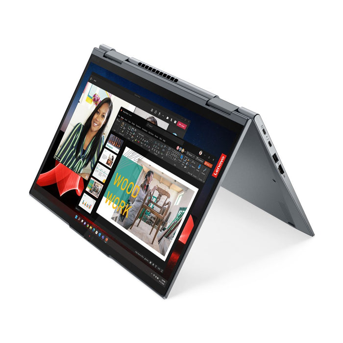 Lenovo ThinkPad X1 Yoga Intel® Core™ i7 i7-1365U Hybrid (2-в-1) 35,6 см (14") Сензорен екран WUXGA 32 GB LPDDR5-SDRAM 512 GB SSD Wi-Fi 6E (802.11ax) 4G LTE Windows 11 Pro Сив