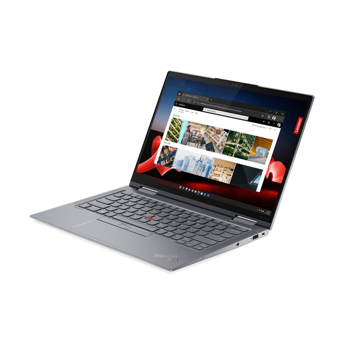 Lenovo ThinkPad X1 Yoga Intel® Core™ i7 i7-1365U Hybrid (2-в-1) 35,6 см (14") Сензорен екран WUXGA 32 GB LPDDR5-SDRAM 512 GB SSD Wi-Fi 6E (802.11ax) 4G LTE Windows 11 Pro Сив