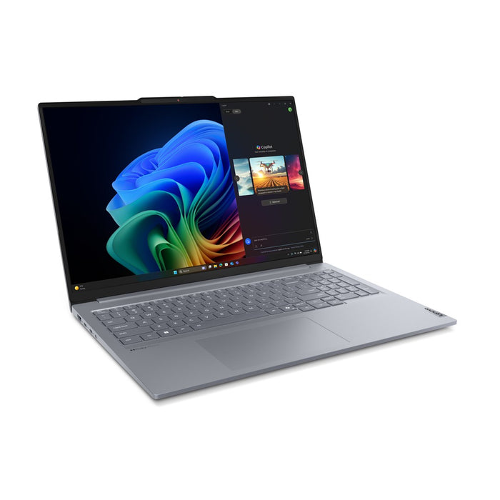 Lenovo ThinkBook 16 G7 QOY Qualcomm Snapdragon X1P-42-100 Лаптоп 40,6 см (16") WUXGA 32 GB LPDDR5x-SDRAM 1 TB SSD Wi-Fi 7 (802.11be) Windows 11 Pro Сив