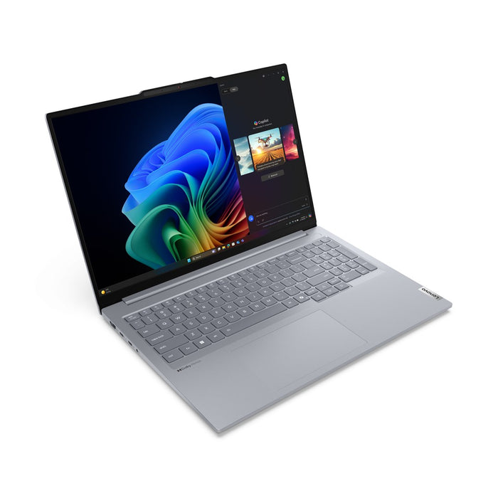 Lenovo ThinkBook 16 G7 QOY Qualcomm Snapdragon X1P-42-100 Лаптоп 40,6 см (16") WUXGA 32 GB LPDDR5x-SDRAM 1 TB SSD Wi-Fi 7 (802.11be) Windows 11 Pro Сив