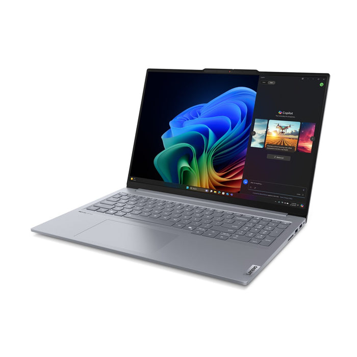 Lenovo ThinkBook 16 G7 QOY Qualcomm Snapdragon X1P-42-100 Лаптоп 40,6 см (16") WUXGA 32 GB LPDDR5x-SDRAM 1 TB SSD Wi-Fi 7 (802.11be) Windows 11 Pro Сив