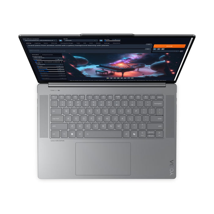 Lenovo Yoga Slim 7i Gen 9 Aura Edition Intel Core Ultra 7 256V Лаптоп 38,9 см (15,3") Сензорен екран 2,8K 16 GB LPDDR5x-SDRAM 512 GB SSD Wi-Fi 7 (802.11be) Windows 11 Home Grey
