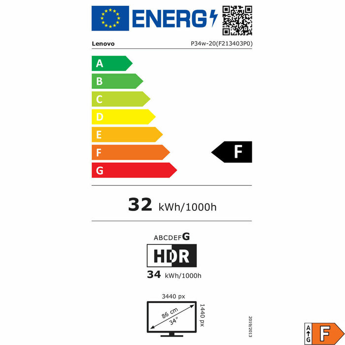 Монитор Lenovo 62DCRAR3EU Wide Quad HD 34,1"