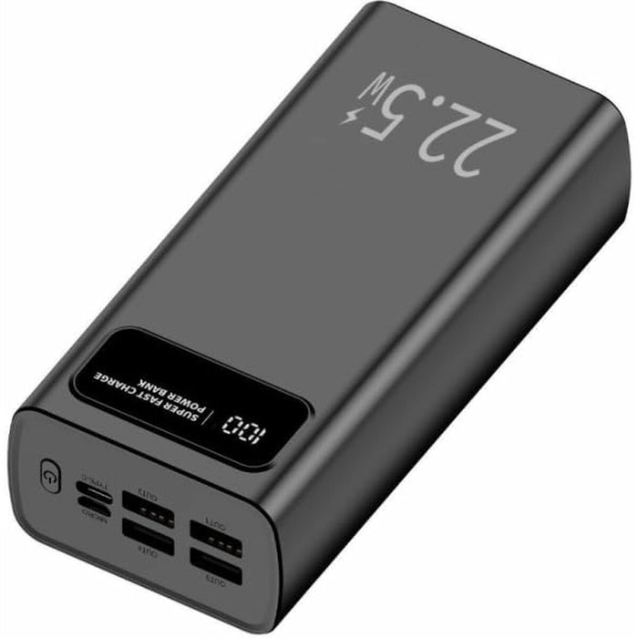 Преносима батерия Powerbank LEOTEC LEPOW30W22K Черен 30000 mAh