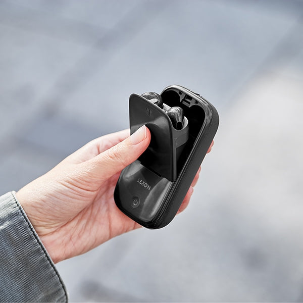 Безжични слушалки Lexon Speakerbuds със Bluetooth, черни