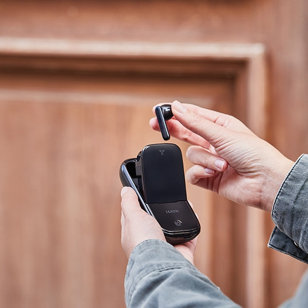 Безжични слушалки Lexon Speakerbuds със Bluetooth, черни