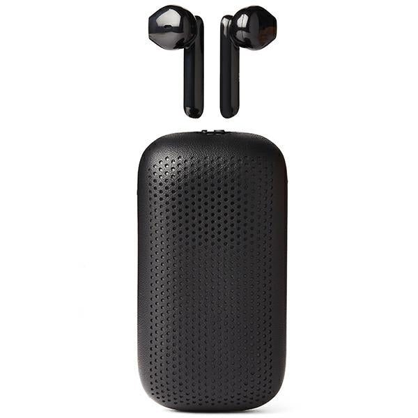 Безжични слушалки Lexon Speakerbuds със Bluetooth, черни