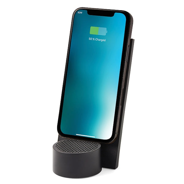 Индукционно зарядно Lexon City Energy Pro 10W с Bluetooth динамик, черно