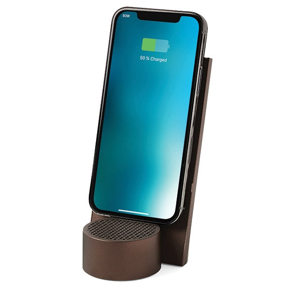 Зарядно Lexon City Energy Pro 10W индукционно с Bluetooth говорител, кафяво