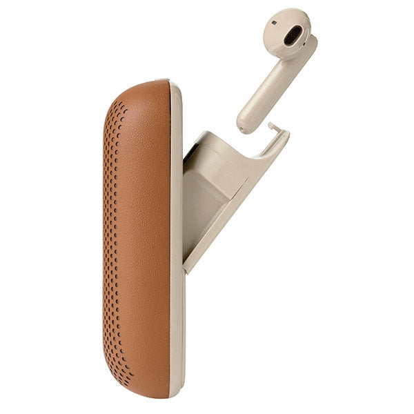 Безжични слушалки Lexon Speakerbuds със Bluetooth högtalare, кафяви