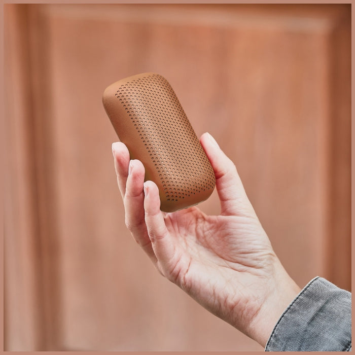 Безжични слушалки Lexon Speakerbuds със Bluetooth högtalare, кафяви