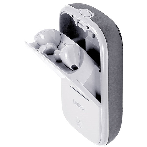 Безжични слушалки Lexon Speakerbuds със Bluetooth говорител, сивихелкни