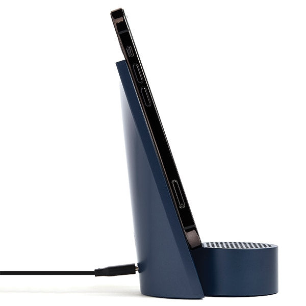 Индукционна зарядка Lexon City Energy Pro 10W със Bluetooth говорител, тъмносиня
