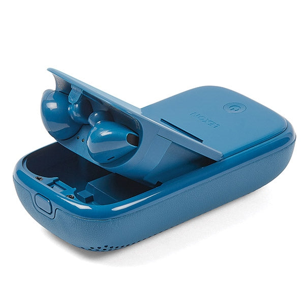 Безжични слушалки Lexon Speakerbuds с Bluetooth говорител, синьо