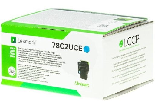 Оригиална касета за мастило Lexmark 78C2UCE Синьо-зелен (1 броя)