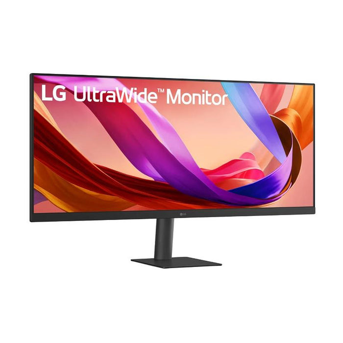 LG 34U511A-B, 34" UltraWide 21:9, IPS, 100 Hz, 5ms, 1000:1, 400cd/m2, WFHD 2560x 1080, sRGB 99%, HDR 400, HDMI, DP, Режим на четене, Dynamic Action Sync, LG Switch, Tilt, LG Switch, Черен
