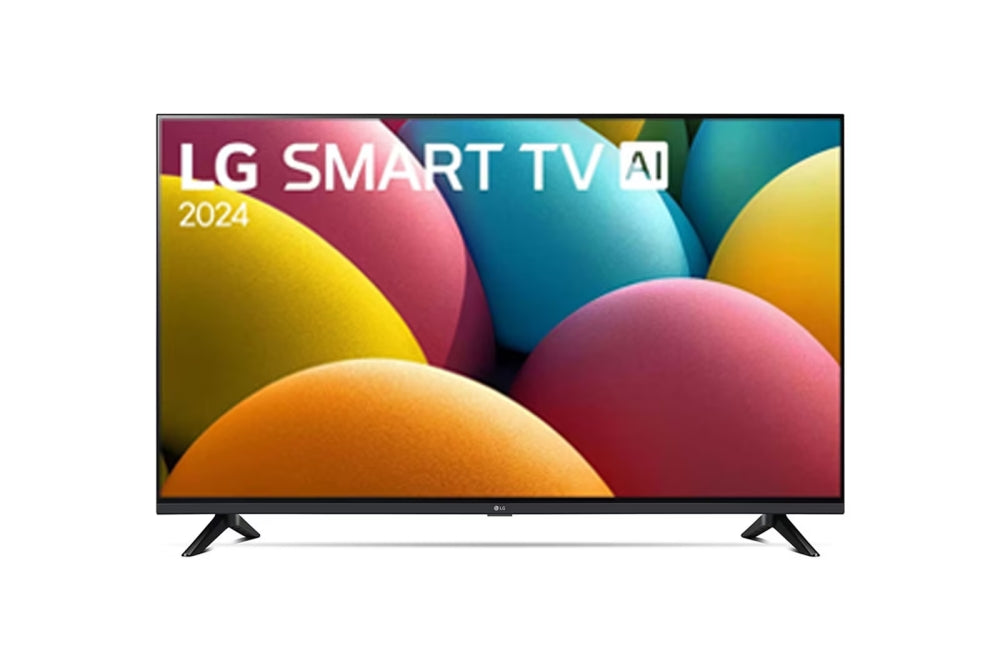 LG 43LR60006LA, 43" LED FHD телевизор, 1920x1080, DVB-T2/C/S2, webOS Smart, Virtual surround Plus, Dolby Audio, WiFi, Active HDR, HDMI, Airplay2, CI, LAN, USB, Bluetooth, двуполюсна стойка, черен