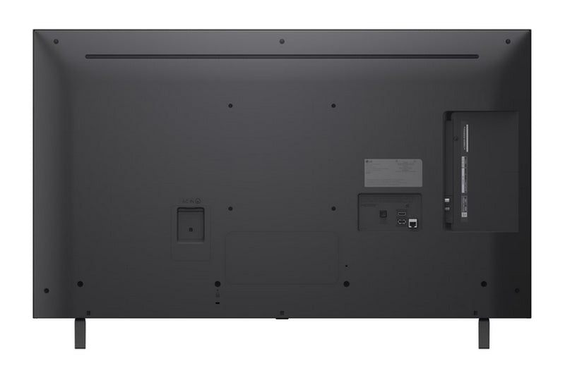 LG 43NANO80A3B, 43" 4K HDR Smart Nano Cell TV, 3840x2160, DVB-T2/C/S2, AI Alpha 7, HDR 10 PRO, webOS 25, ThinQ AI, VRR, ALLM, HGiG, WiFi, Clear Voice, AI Upscaling, Bluetooth, Hdmi e-ARC, CI, LAN, AirPlay2, Chromecast, 2-полюсна стойка, черен