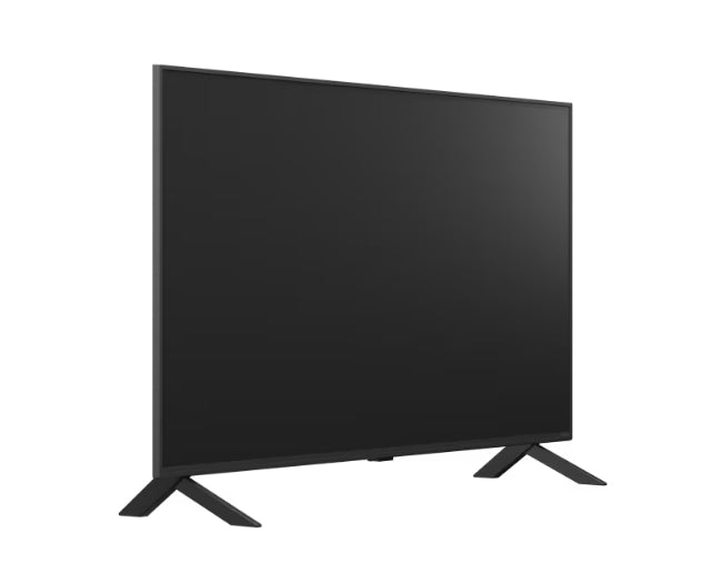 LG 43QNED80A3A, 43" 4K QNED HDR Smart TV, 3840x2160, DVB-T2/C/S2, a7 AI процесор, HDR10 / HLG, webOS 25 ThinQ, VRR / ALLM / HGiG, 4K мащабиране, WiFi 5, Гласов контрол, Bluetooth 5.1, AirPlay 2, LAN, CI, HDMI, SPDIF, Google Cast, 2-полюсна стойка