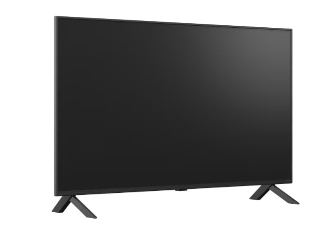 LG 43QNED80A3A, 43" 4K QNED HDR Smart TV, 3840x2160, DVB-T2/C/S2, a7 AI процесор, HDR10 / HLG, webOS 25 ThinQ, VRR / ALLM / HGiG, 4K мащабиране, WiFi 5, Гласов контрол, Bluetooth 5.1, AirPlay 2, LAN, CI, HDMI, SPDIF, Google Cast, 2-полюсна стойка