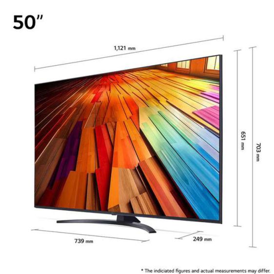 Телевизор LG 50UT81003LA, 50", 4K Ultra HD, Smart TV, webOS 24, AI UT81
