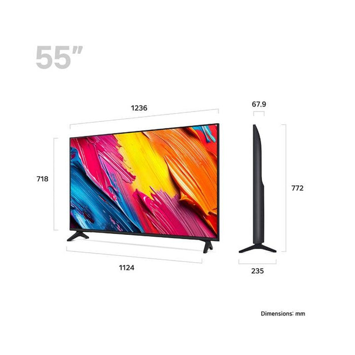 Телевизор LG 55QNED70A6A, 55"(139 см), 4K Ultra HD QNED, SMART TV, WEBOS (2025)